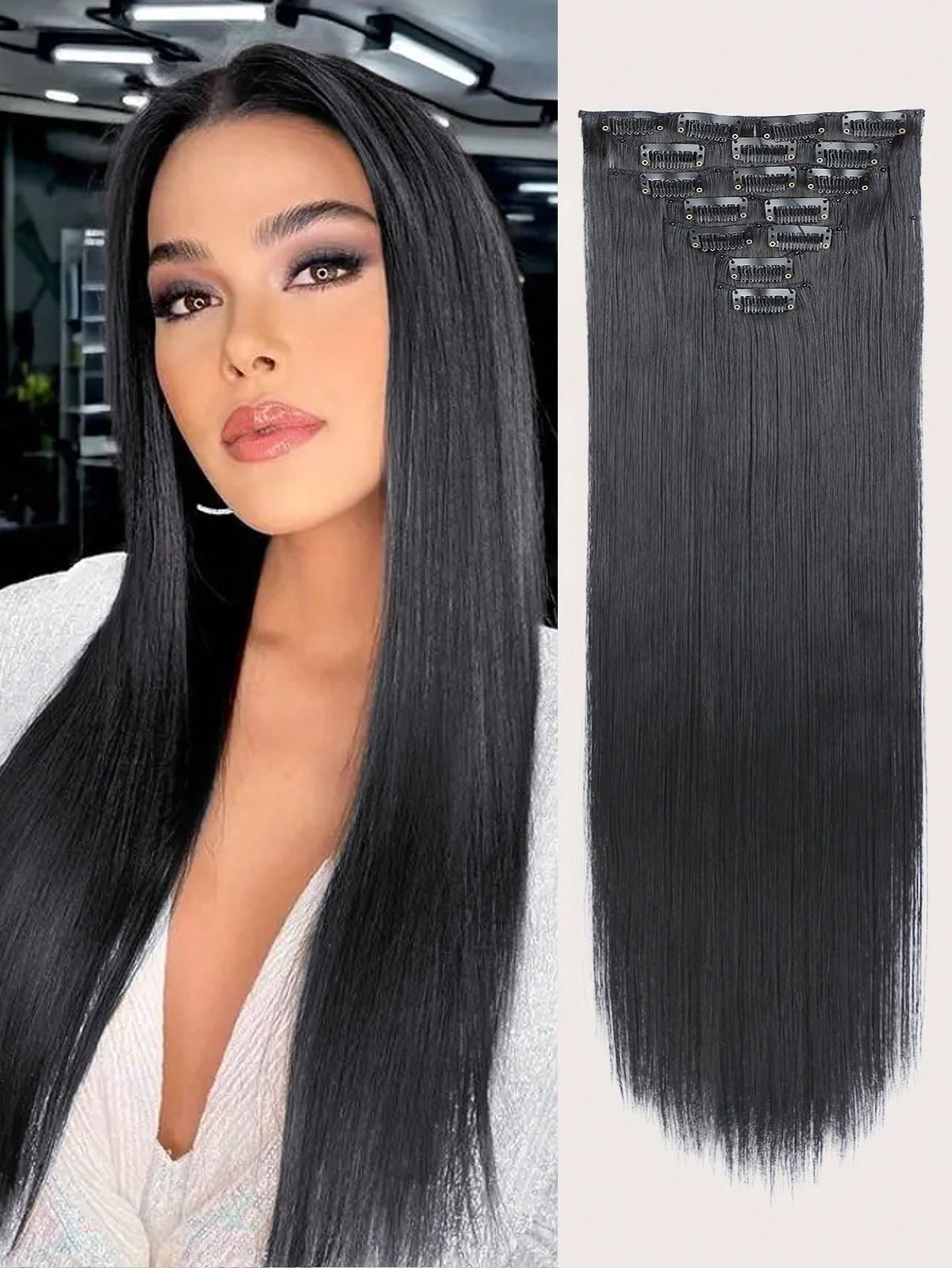 Clip in-7 piece volume extension set |HAIRBYPRUMYA