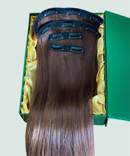 Natural brown 4 piece volume set| Hairbyprumya