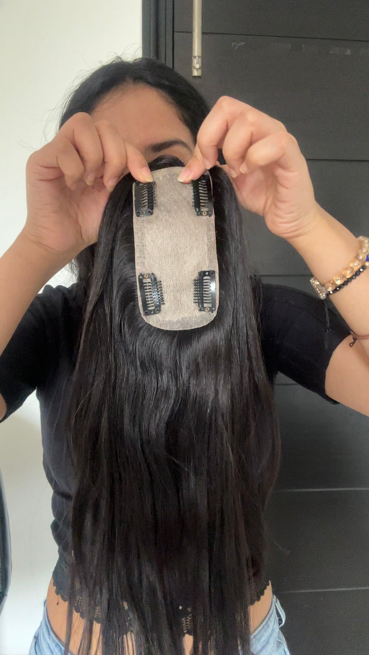 Hair topper - Silk base topper|HAIRBYPRUMYA