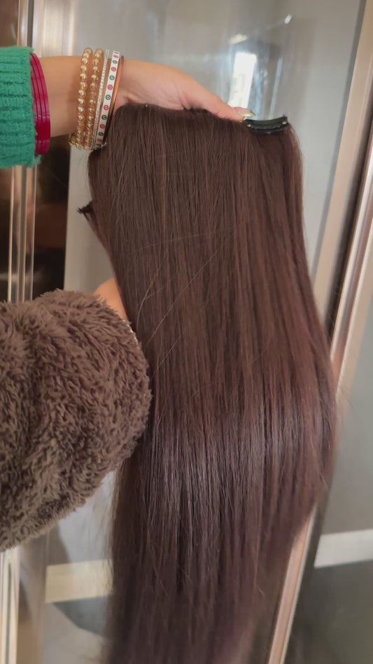 Chocolate brown| 4 piece set| HAIR BY PRUMYA